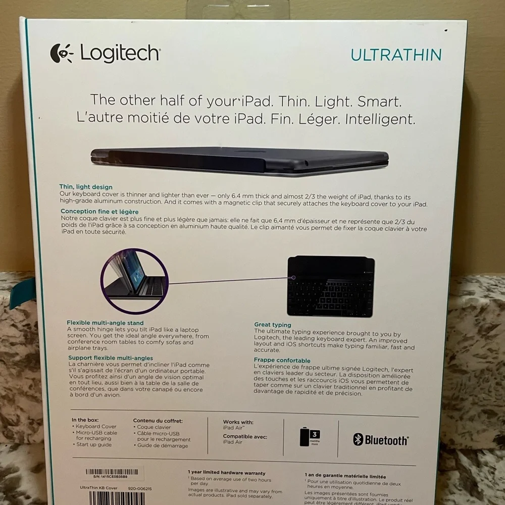 Logitech Ultrathin Magnetic Keyboard Cover - Black